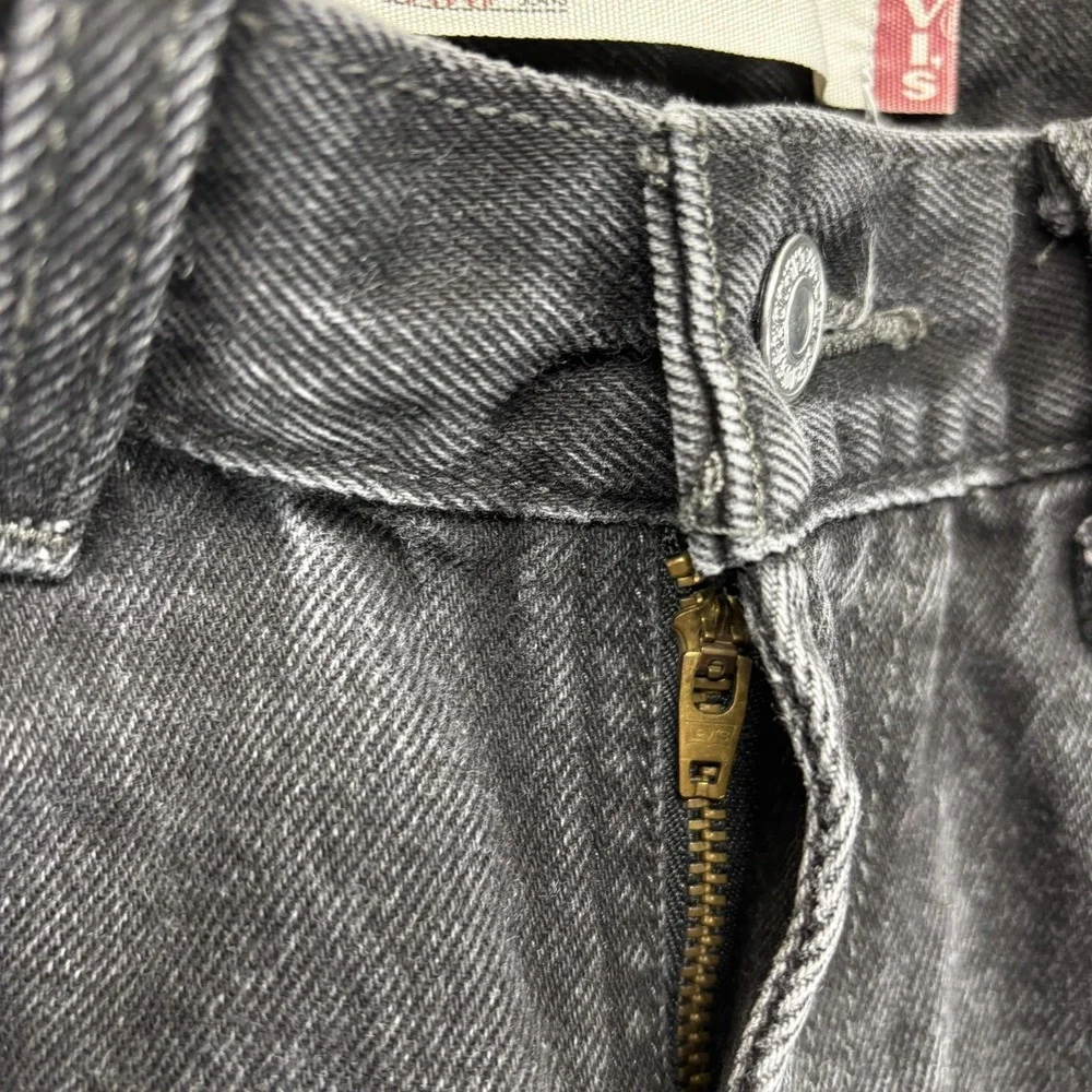 Vintage Levi's 505 Jeans Black 28 x 31 Straight Cotton Zip Lesotho 2006 Denim
